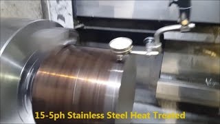 Hard Stainless Steel CNC Turning  Very Enjoyable Machining [upl. by Adnertal921]