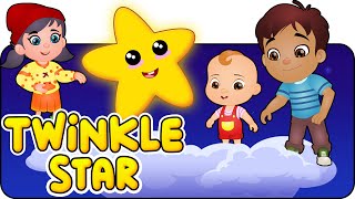 ⭐ Cartoon nursery rhymes Twinkle Twinkle Little Star Lullaby for Kids 🎵  Animated HD [upl. by Eiramanad]