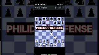 PHILIDOR DEFENSE EXCHANGE VARIATION trap checkmate queensac shorts trending [upl. by Keldah]