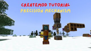 How To Build The Precision Mechanism  CREATE MOD Minecraft [upl. by Maribeth]