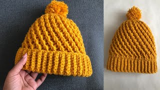 Easy crochet hatTwo in One Crochet hat [upl. by Thorma]