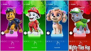 Paw Patrol Team  Chase vs Marshall vs Coral vs Rocky  tileshop [upl. by Yaras351]