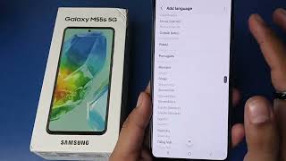 How to change language in Samsung Galaxy M55s 5G [upl. by Kellby]