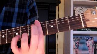 How To Play the Abm7 Chord On Guitar A flat minor seventh 7th [upl. by Kathe]