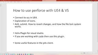 How to Use Perforce in the UE4 Editor and Visual Studio [upl. by Atiuqcaj]