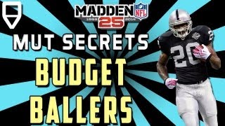 Madden 25 Budget Ballers The BEST Cards and CHEAPEST Budget Cards in MUT25 [upl. by Sonnie]