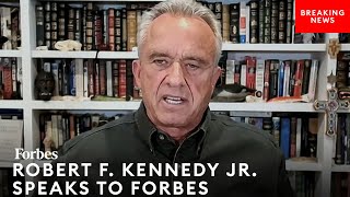 Robert F Kennedy Jr Blasts DNCs Rigged Process Slams Biden In New Forbes Interview [upl. by Alyl]