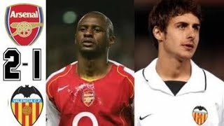 Arsenal 2 x 1 Valencia Viera Pablo Aimar Henry ●UCL 20002001 Extended Goals amp Highlights [upl. by Iviv]