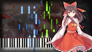 Gensokyo Past and Present  Flower Land ▶ Synthesia  Piano [upl. by Adnalahs]