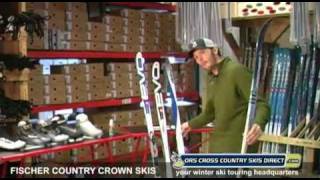 Fischer Country Crown Nordic Skis Review Video by ORS Cross Country Skis Direct [upl. by Ylicis]