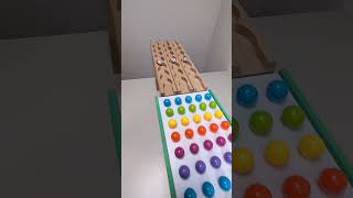 marble Run Race ASMR 82 Wooden Wave Course Colorful Marbles marblerun marblerunrace asmr [upl. by Nimajaneb]