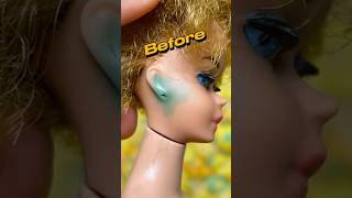 Let’s Fix that green ear 1960s barbie barbiedoll vintagetoys doll kitschy [upl. by Namlas195]