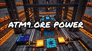 Setting up Mekanism Max Ore Processing in ATM9 No Frills minecraft [upl. by Enelrahs]