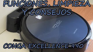 CONGA EXCELLENCE 990 ROBOT ASPIRADOR  FUNCIONAMIENTO CONSEJOS TRUCOS LIMPIEZA PARTE 2 [upl. by Iborian]