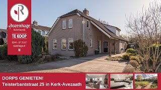 Vrijstaande woning KerkAvezaath Teisterbantstraat 25 [upl. by Naesar]