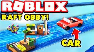 Roblox BOAT OBBY with a CAR [upl. by Eledoya239]