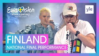 Windows95man  No Rules  Finland 🇫🇮  National Final Performance  Eurovision 2024 [upl. by Atinuaj469]