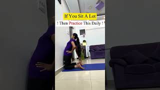 If You Sit Alot Then Do This Exercise  trimukyoga  yoga for backpain flexibility correct posture [upl. by Na]