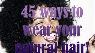 45 Hairstyles For Natural Hair 3 Minutes Or Less Hairstyles [upl. by Hermy]