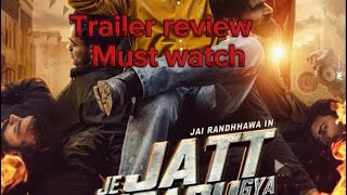 Je Jatt Vigarh Gya trailer review punjabimovie trailerreview jayyrandhawa viralvideo [upl. by Adnot]