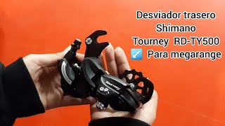 Desviador trasero Shimano Tourney para megarange 🚵‍♂️ [upl. by Bouchier]