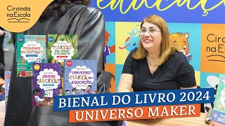 BIENAL DO LIVRO 2024 Débora Garofalo lança série de quatro livros Universo Maker [upl. by Cerys]