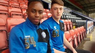 INTERVIEW Rochdale AFC Youth Team Feature [upl. by Airdnaed]