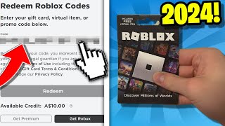 How to Redeem a ROBLOX GIFT CARD in 2024 REDEEM ROBLOX CODES [upl. by Ameerak]