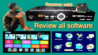 review software skybox A1 plus H265 ll k5s montage cs8001 [upl. by Pamelina]