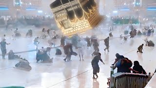 The Holy Kaaba was almost overturned Storm and flood in Mecca Saudi Arabia [upl. by Childs489]