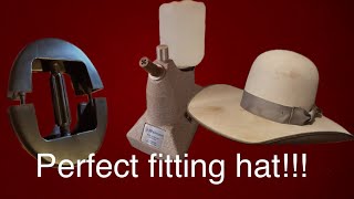 Stretching your felt hat for the best fit [upl. by Terrel]