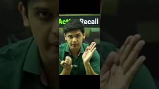 active recall technique  active recall study method recall prashantkirad motivation viralvideo [upl. by Mikael]