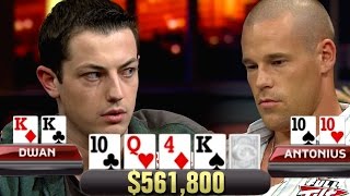 SET Over SET For 561800 Patrik Antonius Falls Right Into Tom Dwans Trap [upl. by Eusadnilem]