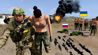 🔴In Seconds 8 Russian generals who captured Ukrainian female troops were killed by snipers  ARMA 3 [upl. by Lrae]