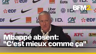 Didier Deschamps annonce la liste des joueurs en Ligue des nations et labsence de Mbappé [upl. by Yreffoeg]