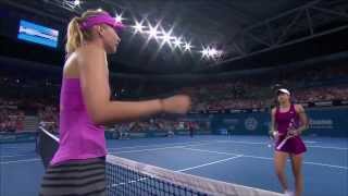 Brisbane Open 2014  Maria Sharapova Vs Caroline Garcia Highlights ᴴᴰ [upl. by Pembrook]