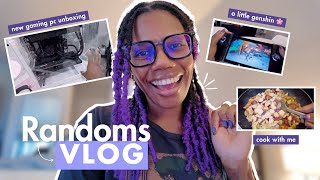 VLOG  new gaming pc cook with me proud toddler mom moment genshin ROG Ally X gameplay ✨ [upl. by Lebezej]