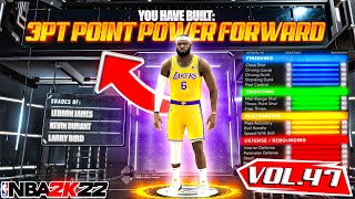 CONTACT DUNKS ON A 3PT POINT POWER FORWARD BUILD ON NBA 2K22 VOL 48 [upl. by Vilberg404]