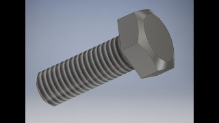 tutorial Autodesk Inventor 2017 tornillo 1 [upl. by Atla]