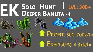 EK  Solo Hunt Deeper Banuta 4 último piso PROFIT 700khr EXP150 43kkhr post rebalanceo [upl. by Eniruam532]