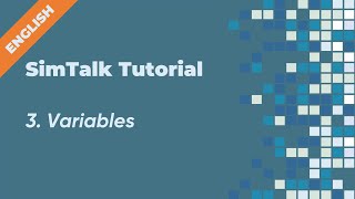 SimTalk Tutorial English  3 Variables [upl. by Marcello]