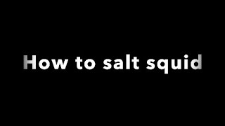 Fishing how to salt squid for bait [upl. by Karee74]