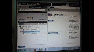 Hewlett Packard Raid Smart Array Configuration Utility 2016 [upl. by Elrak]