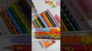 Filling jumbo Pencil Case filling 90spencilcaseschoolsupplies youtubepartner shots tiktok [upl. by Nylsirk]