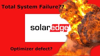 SolarEdge total system failure optimizer defect [upl. by Robinia]