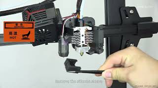 Service tutorial Ender  3 V2 Neo needle cleaning and nozzle replacement [upl. by Brenn]