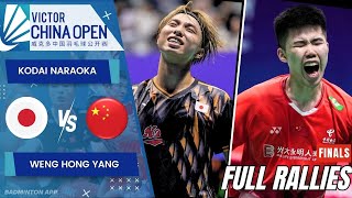 Kodai Naraoka JPN vs Weng Hong Yang TPE  F  China Open 2024 [upl. by Kramal]