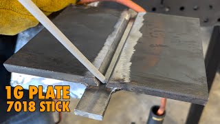 1G PLATE  7018 Stick Welding for Beginners [upl. by Chemosh347]