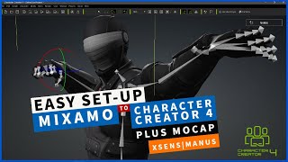 Mixamo to Character Creator 4 with Custom Motion Capture Data [upl. by Nelrac]