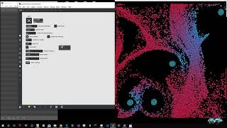 Particle System with Vortices in MaxMSP [upl. by Holmann915]